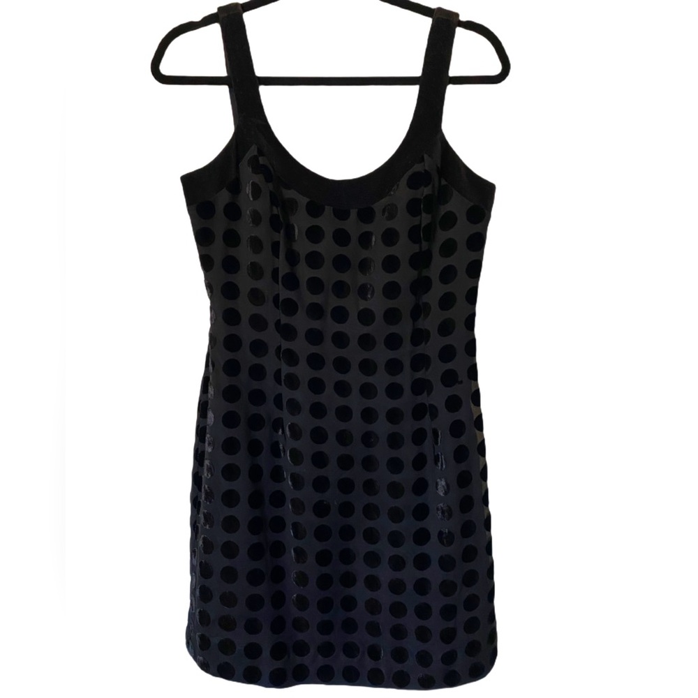 Vintage Velvet Polka Dot Shift Dress